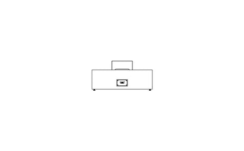 Ecosmart Fire Wharf 65 Fire Pit Table - Graphite Finish / Black Burner - ESF.O.WHF.65.GH.B